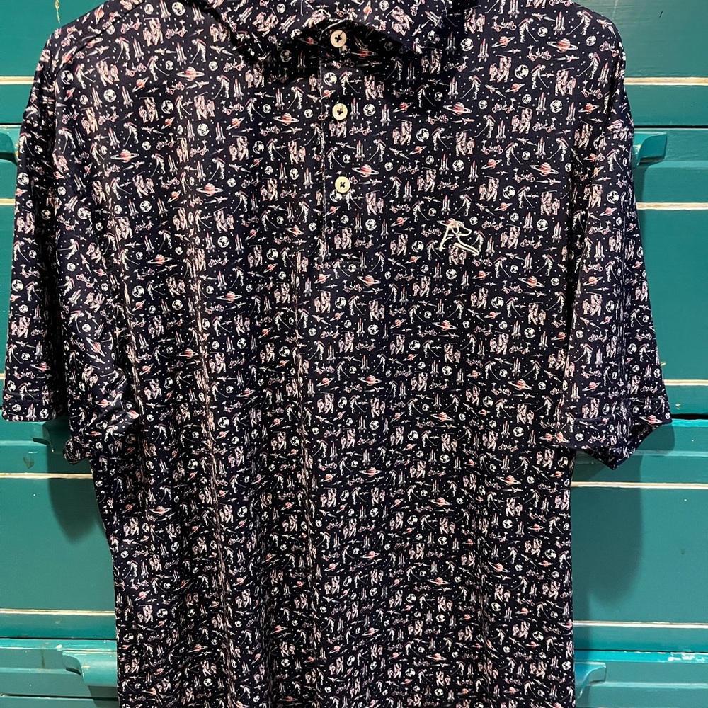 Rhoback Space Men American golf polo